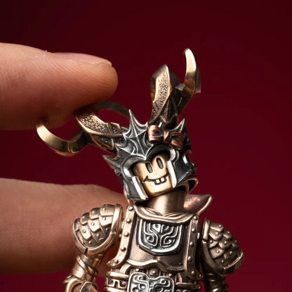 Grin Demon Head in 18K Gold - detail view 06