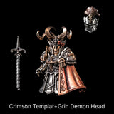 Grin Demon Head in Bronze, White Bronze and Copper - detail view 17