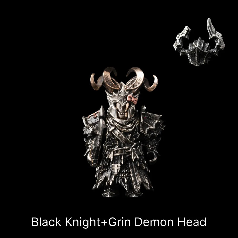 Grin Demon Head in Bronze, White Bronze and Copper - detail view 18