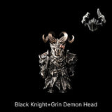 Grin Demon Head in Bronze, White Bronze and Copper - detail view 18