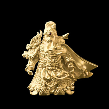 Guan Yu in 24K Gold - detail view 17