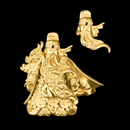 Guan Yu in 24K Gold - detail view 18