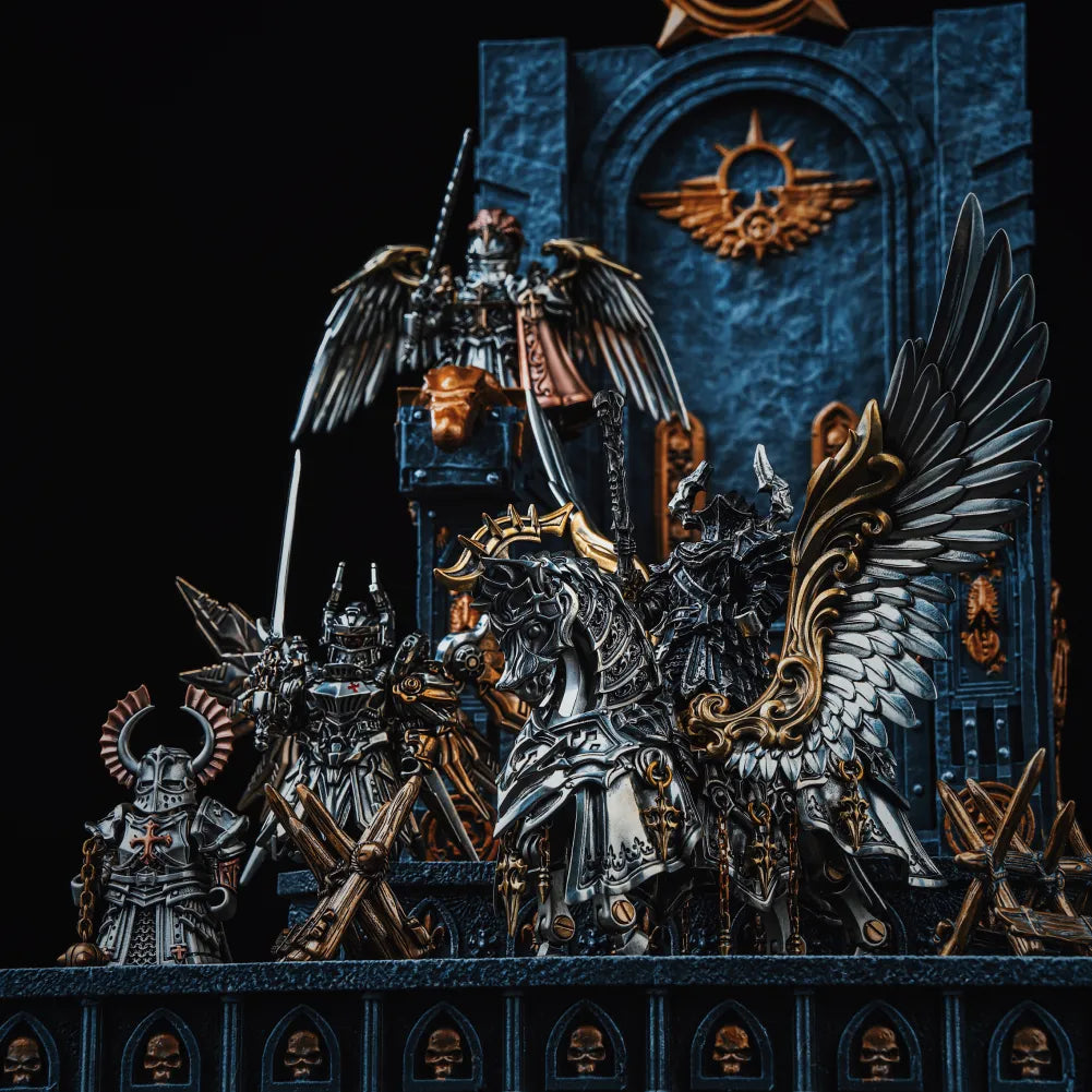 Heroic Steed Aegis Armor in White Bronze and Brass - detail view 04