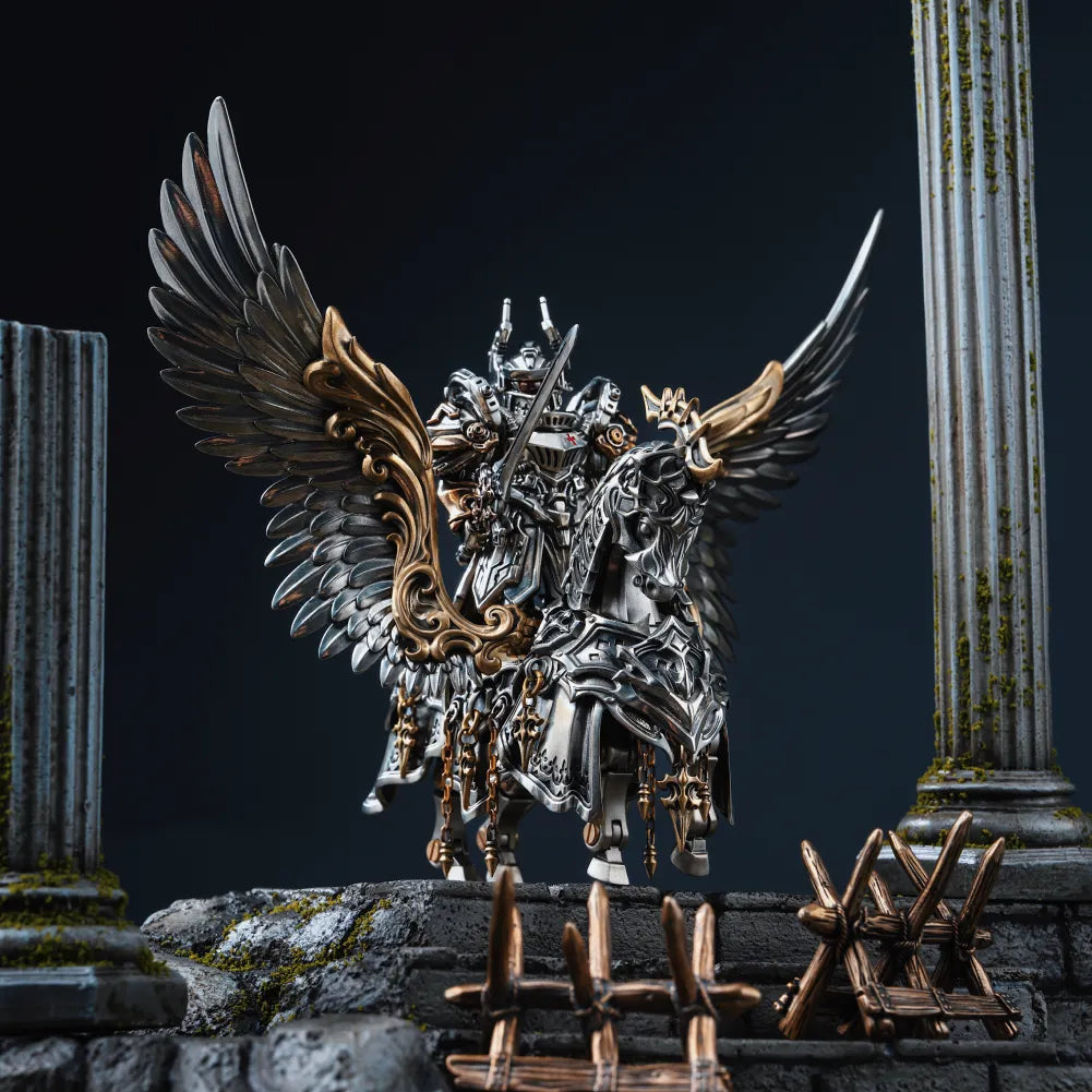 Heroic Steed Aegis Armor in White Bronze and Brass - detail view 10