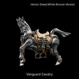 Heroic Steed Aegis Armor in White Bronze and Brass - detail view 20