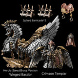 Heroic Steed Aegis Armor in White Bronze and Brass - detail view 31