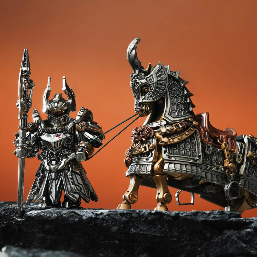 Heroic Steed in Brass, White Bronze and Copper - detail view 08