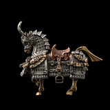 Heroic Steed in Brass, White Bronze and Copper - detail view 29