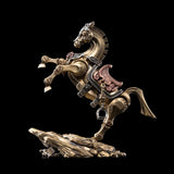 Heroic Steed in Brass, White Bronze and Copper - detail view 30