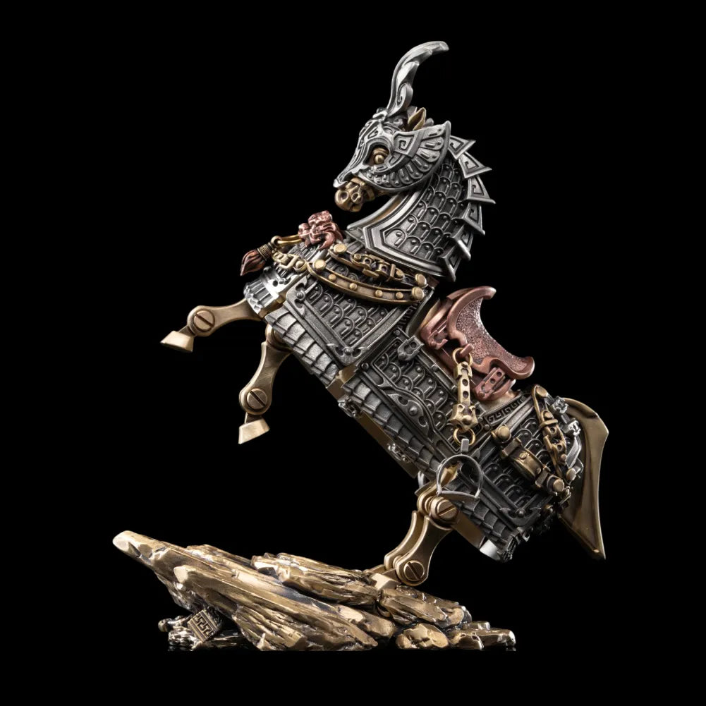 Heroic Steed in Brass, White Bronze and Copper - detail view 31