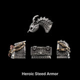 Heroic Steed in Brass, White Bronze and Copper - detail view 32