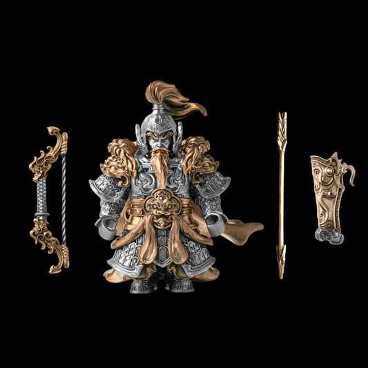 Huang Zhong - brass white bronze figure sku