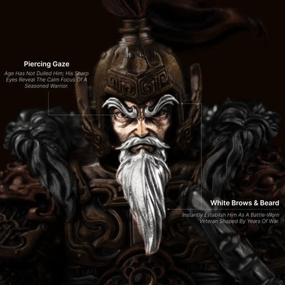 Huang Zhong - face and beard detail