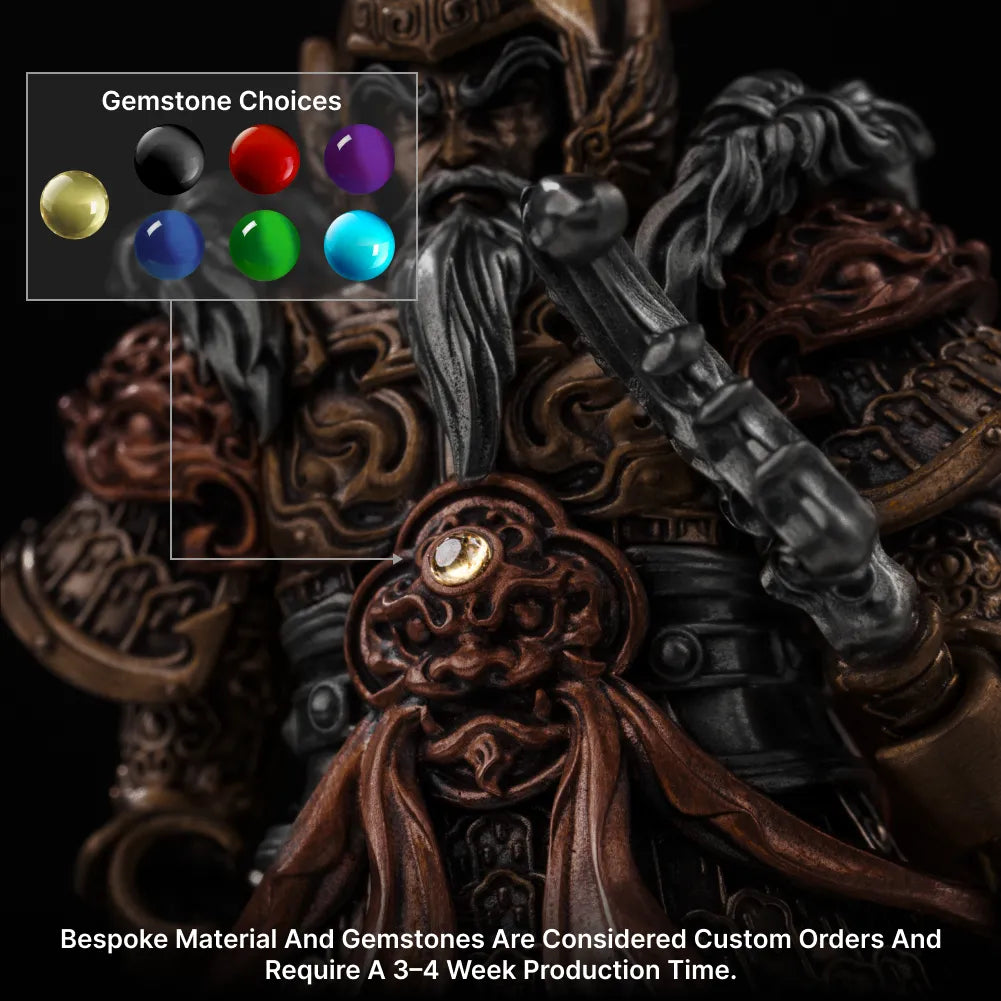 Huang Zhong - gemstone colour choices
