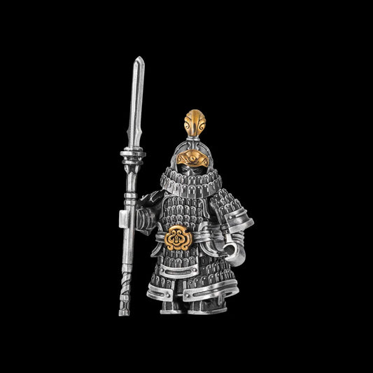 Jin Iron Soldier in Oxidized Silver and 18K Gold - main view