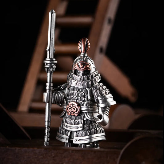 Jin Iron Soldier in Oxidized Silver and Copper - detail view 01
