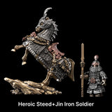 Jin Iron Soldier in White Bronze, Bronze and Copper - detail view 01