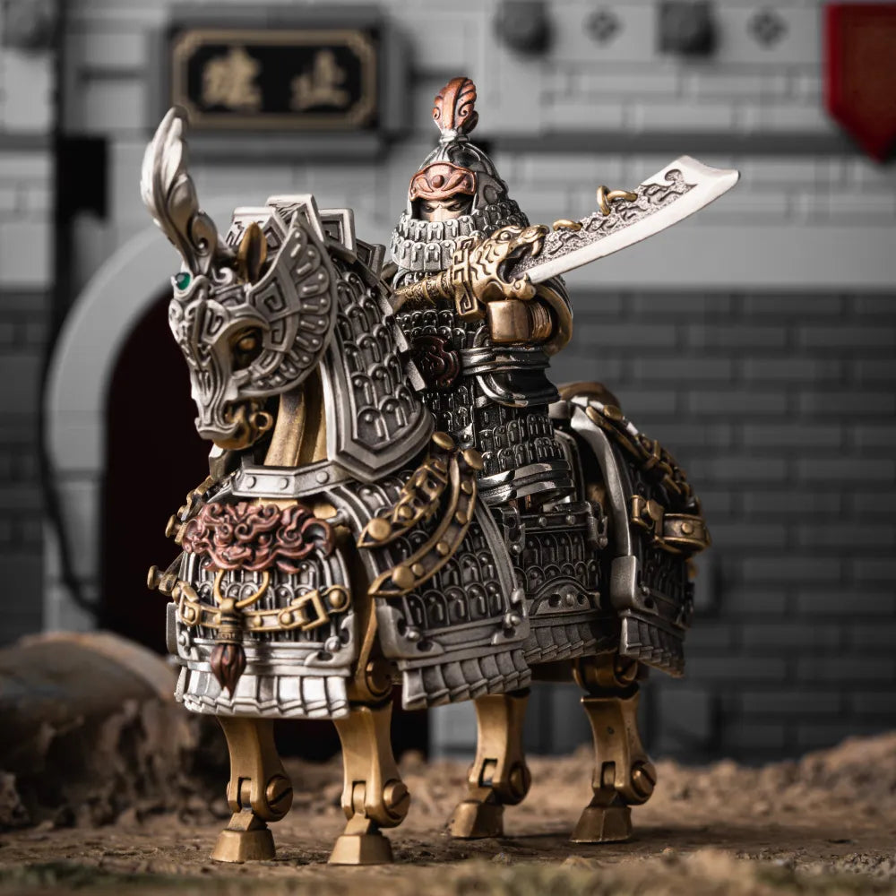 Jin Iron Soldier in White Bronze, Bronze and Copper - detail view 03
