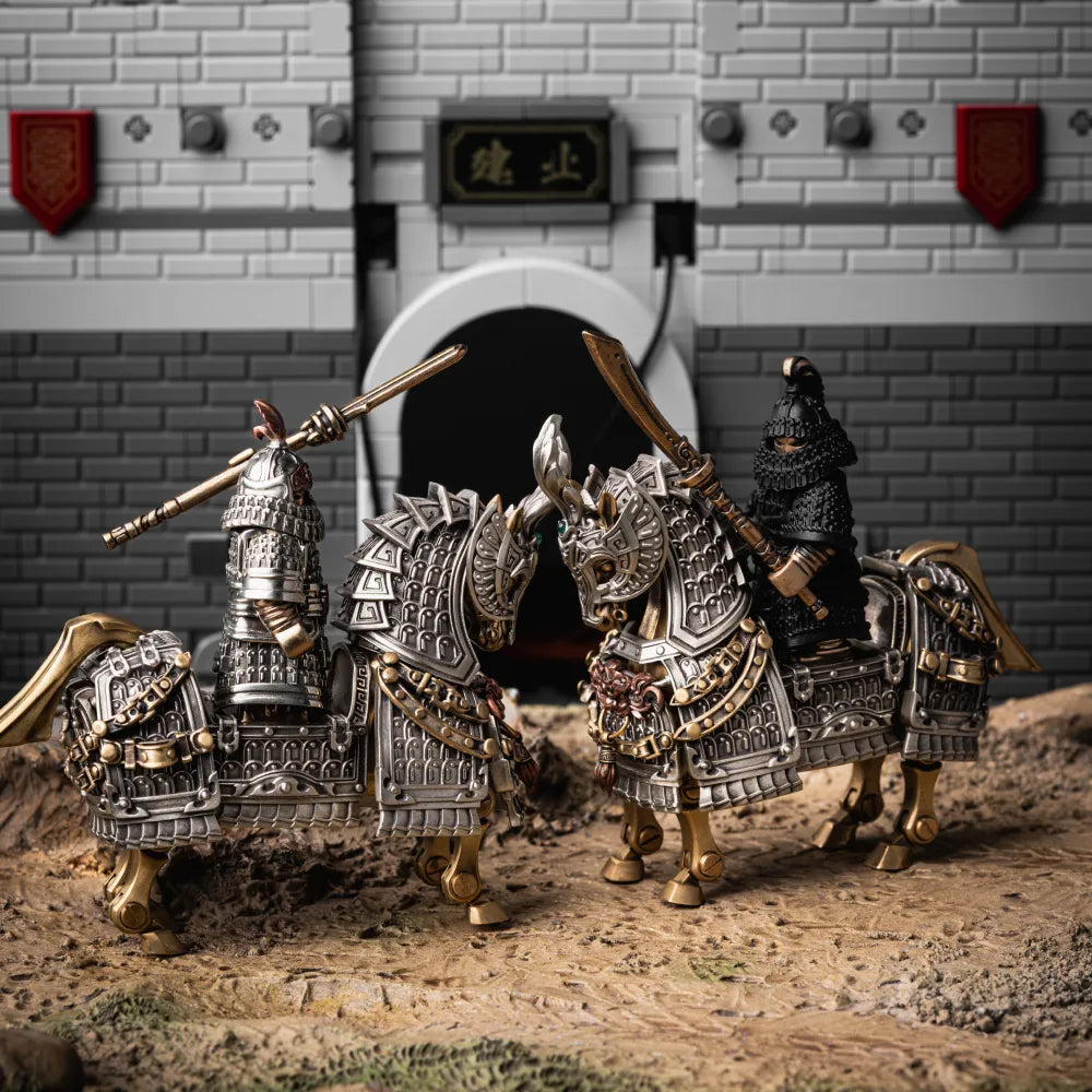Jin Iron Soldier in White Bronze, Bronze and Copper - detail view 13