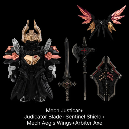 Mech Justicar in Blackened, White Bronze, Copper and Brass - main view