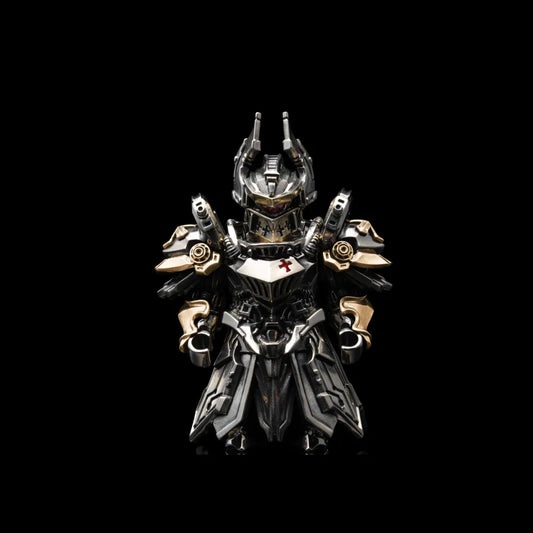Mech Justicar in Oxidized Silver and 14K Gold - detail view 01