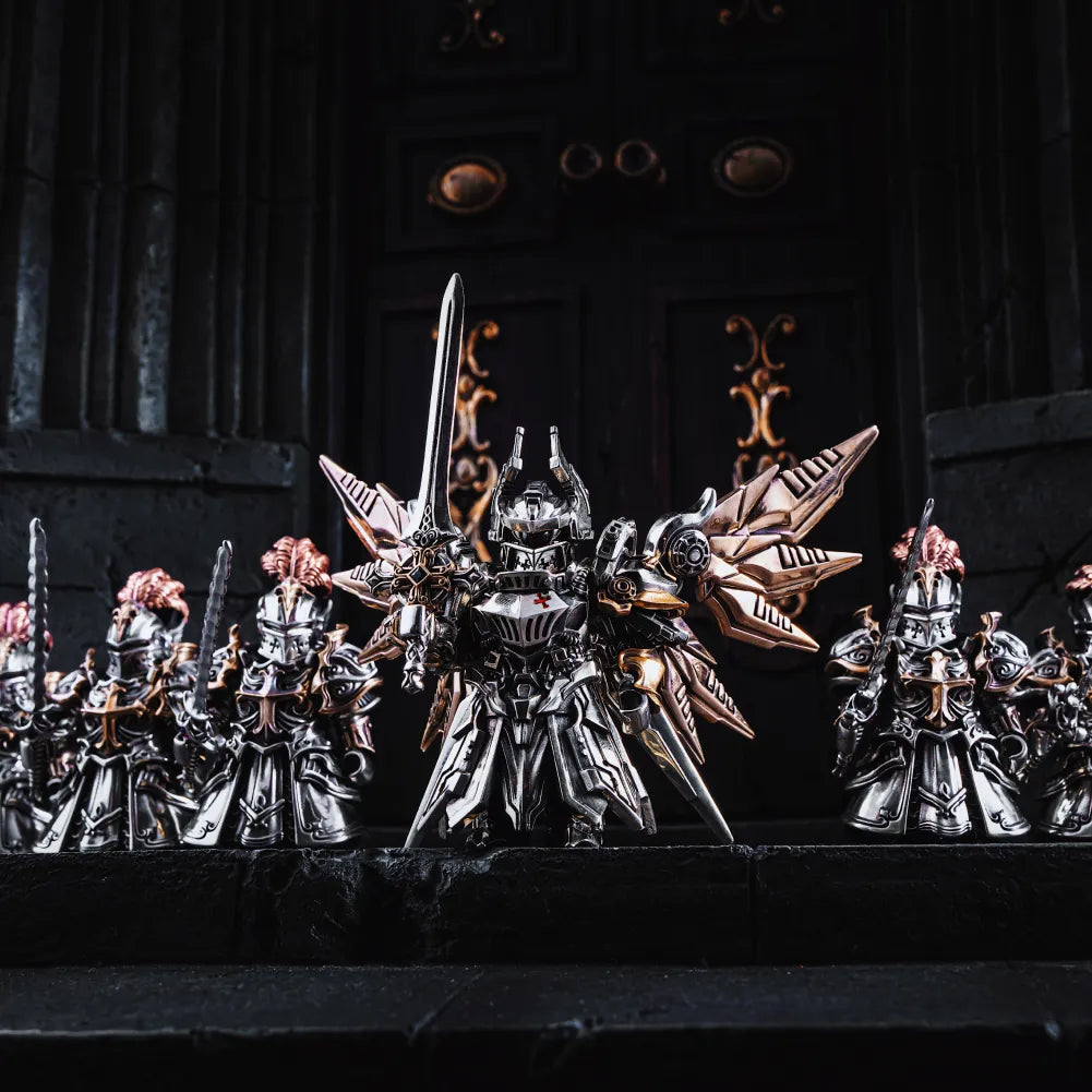 Mech Justicar figures displayed together