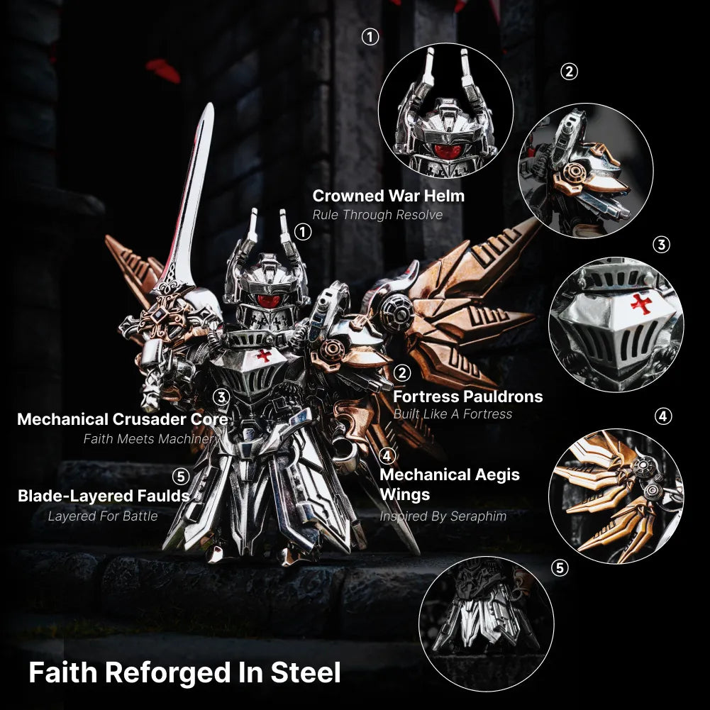 Mech Justicar armor and wing components diagram