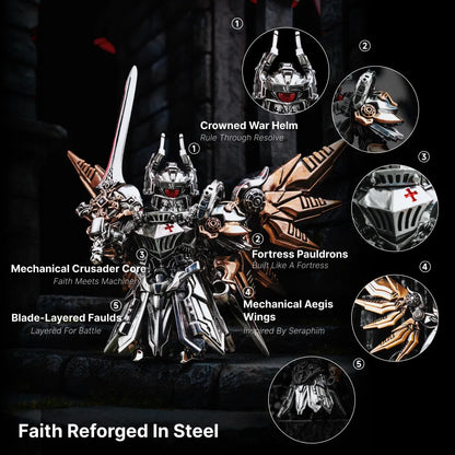 Mech Justicar armor and wing components diagram