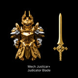 Mech Justicar in Silver and 18K Gold - detail view 01