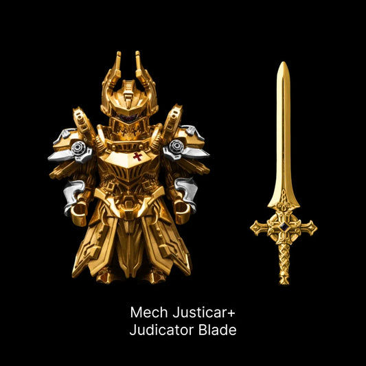 Mech Justicar in Silver and 18K Gold - detail view 01