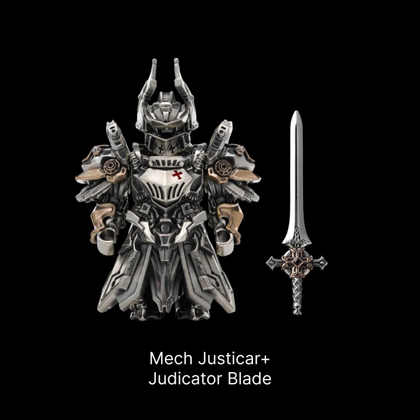 Mech Justicar in White Bronze and Bronze - detail view 17