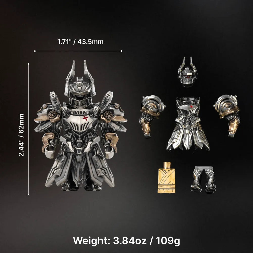 Mechanical-wing crusader knight measured dimensions