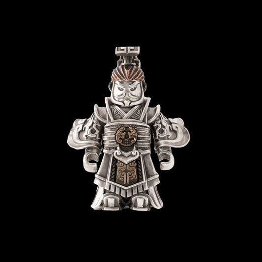 Qin Shi Huang in Oxidized Silver, Bronze and Copper - main view