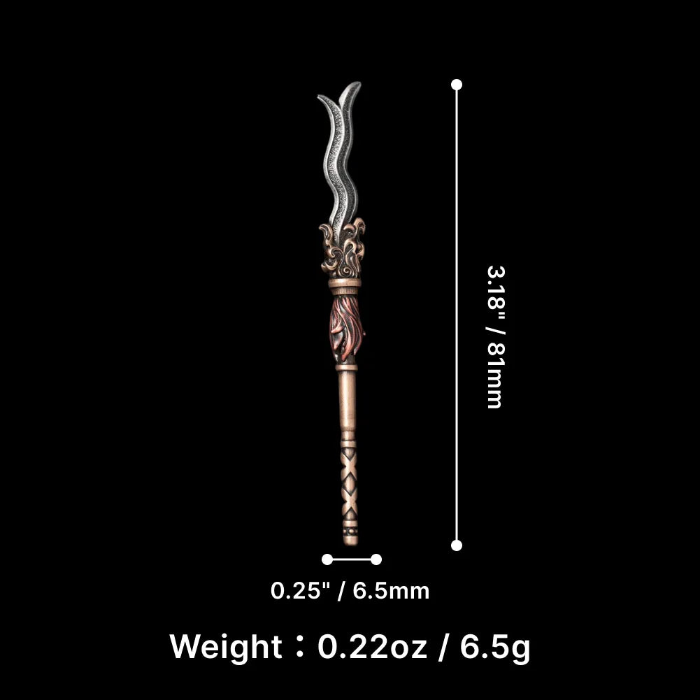 Serpent Pike Eight-Foot Fang in Bronze, White Bronze and Copper - detail view 11