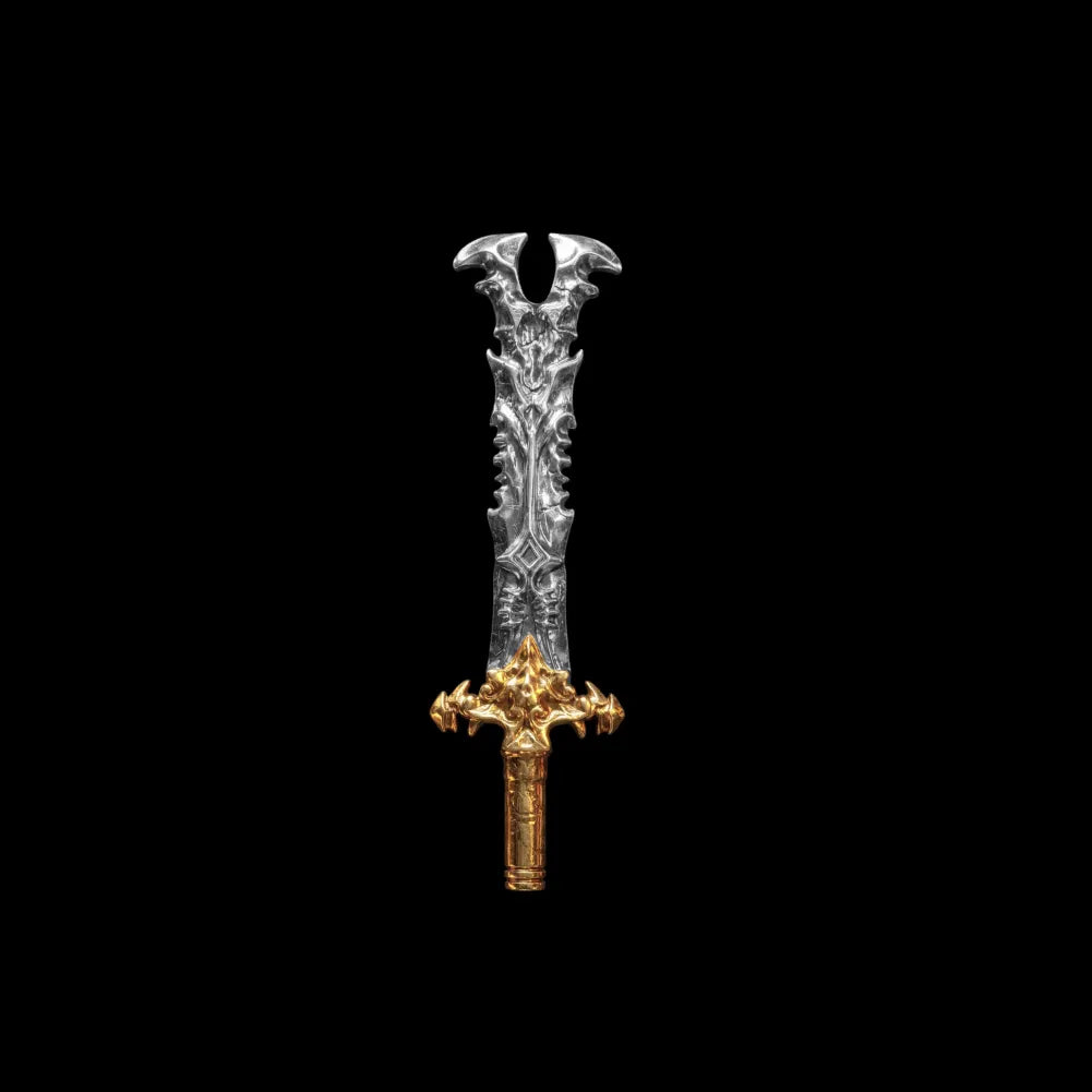 Oathrender sword against a black background