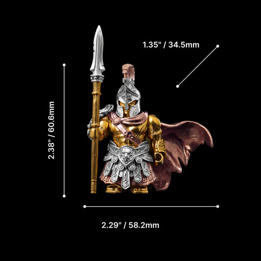 Spartan Commander in 18K GP, Silver and 18K RGP - detail view 01