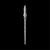 Spartan Dory spear against a black background