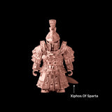Spartan Warrior in 18K RGP - detail view 01