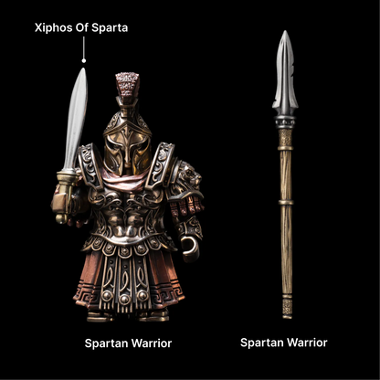 Spartan Warrior in Brass and Copper - detail view 02
