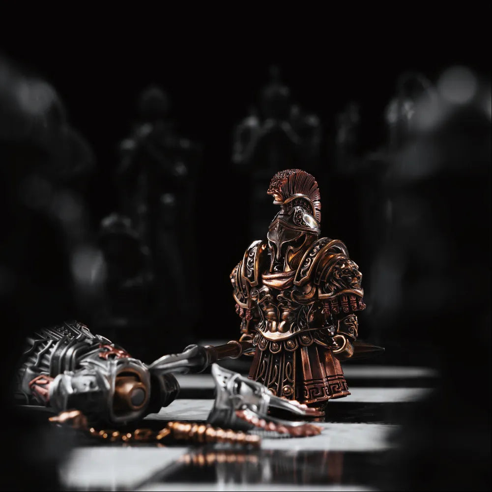 Spartan Warrior in Brass and Copper - detail view 03