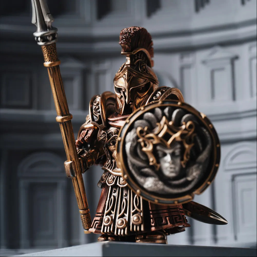 Spartan Warrior in Brass and Copper - detail view 04