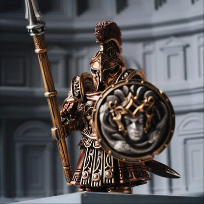 Spartan Warrior in Brass and Copper - detail view 04