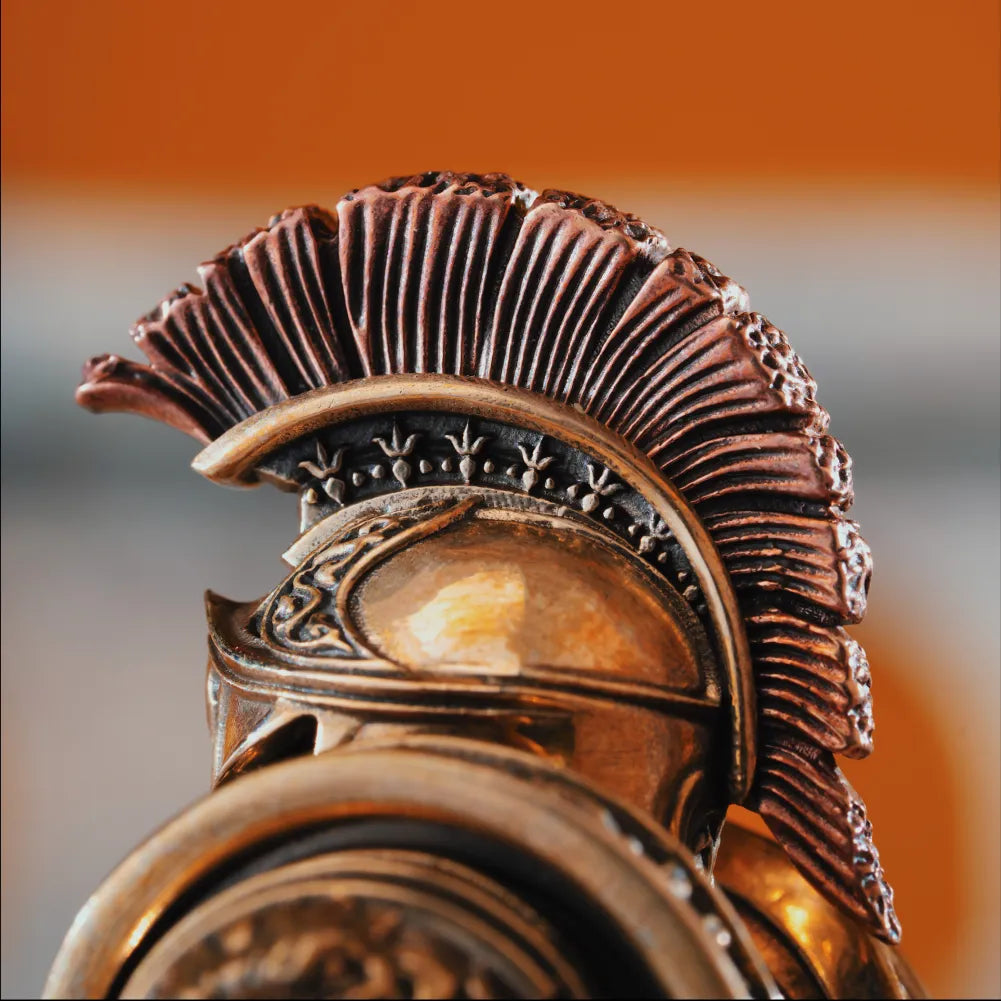 Spartan Warrior in Brass and Copper - detail view 06