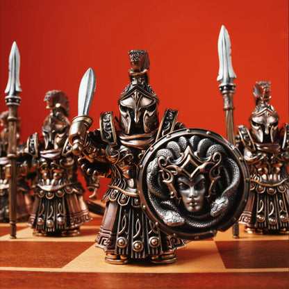 Spartan Warrior in Brass and Copper - detail view 13
