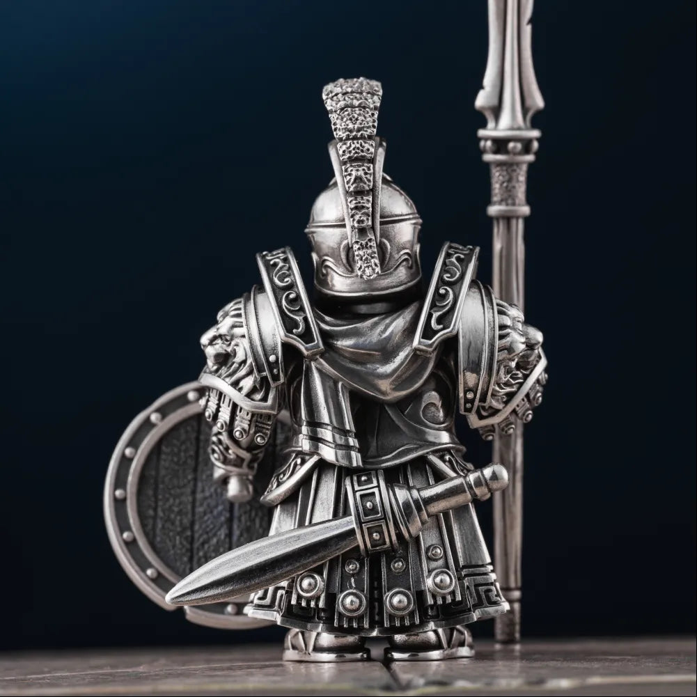 Spartan Warrior in Oxidized Silver - detail view 03