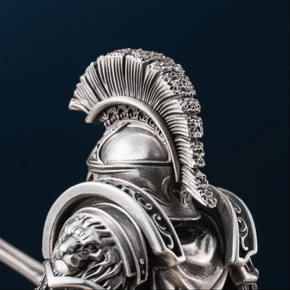 Spartan Warrior in Oxidized Silver - detail view 05