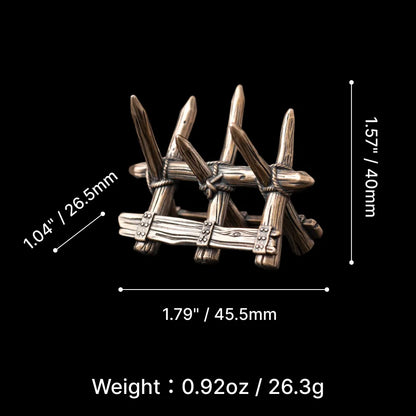 Spiked Barricade in 18K RGP - detail view 11