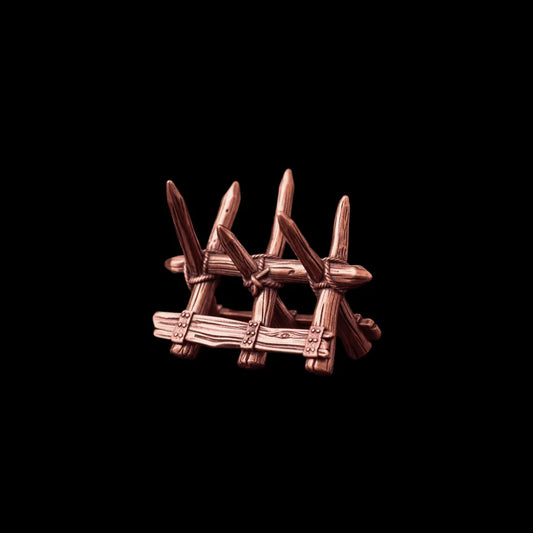 Spiked Barricade in Copper - detail view 01