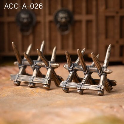 Spiked Barricade in Silver - detail view 01