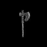 Stonefang Axe in Oxidized Silver - detail view 01